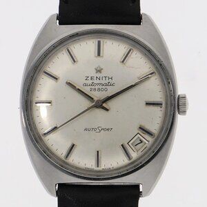 ZENITH 28800 Auto sports Silver SS/leather AT